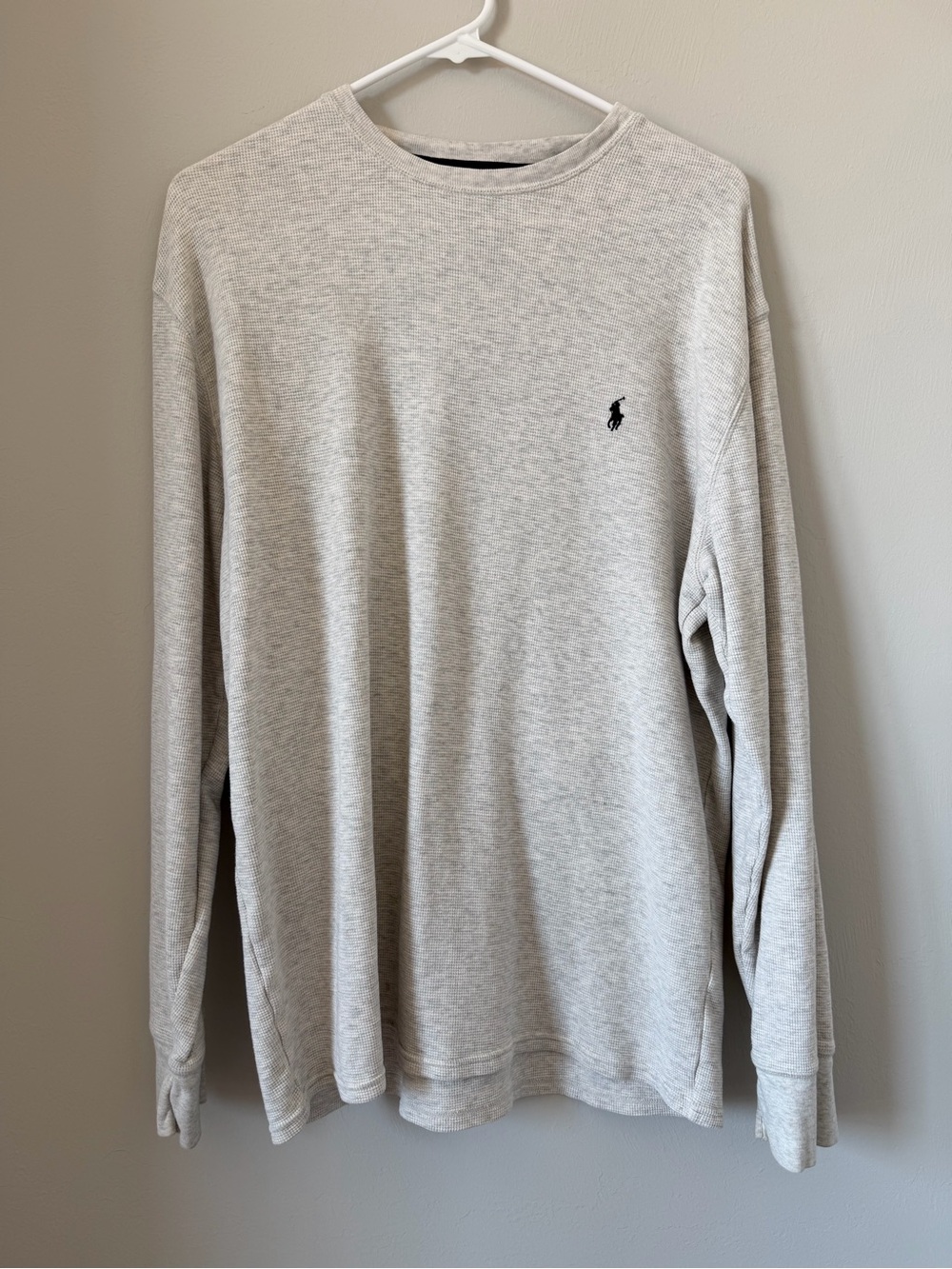 Polo by Ralph Lauren Men’s XL Heather Gray Crewneck Thermal Shirt